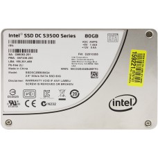 Жесткий диск SSD 2.5" SATA Intel 80GB Series Reseller Box SSDSC2BB080G401