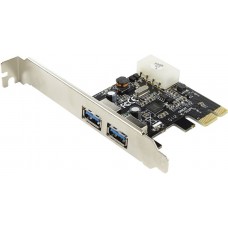 Контроллер  PCI-Ex1 USB 3.0  2 port-ex Orient VL-3U2PE oem