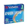 Диск DVD-RW 4.7GB Verbatim Slim Case color (43563)