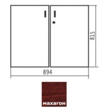 Комплект дверей МАРС ДД-04 махагон