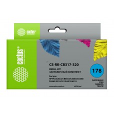 Заправка Cactus CS-RK-CB317 цветной (4x30мл) HP PS B8553/C5383/C6383/D5463/5510