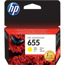 Картридж HP 655 CZ112AE для принтеров HP DJ  IA 3525/5525/4515/4525, желтый, 600 стр