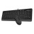 Комплект мышь+клавиатура  A4 Fstyler F1010 черный/серый  USB беспроводные